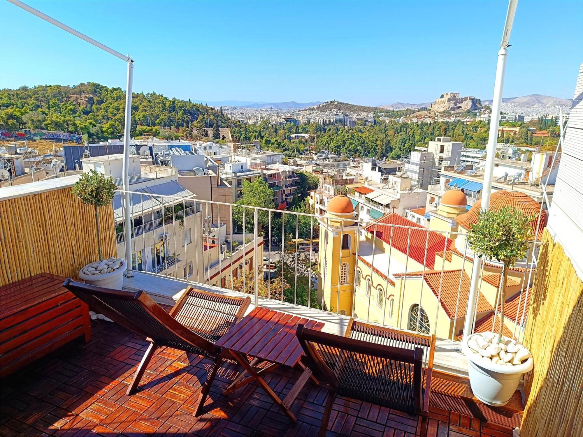 Penthouse With Acropolis View Apartamento Atenas Exterior foto